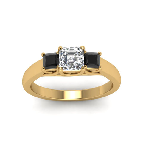 asscher-cut-u-prong-three-stone-engagement-ring-black-diamond-in-14K-yellow-gold-FDENR578ASRGBLACKANGLE5-NL-YG