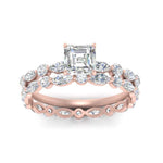 Load image into Gallery viewer, asscher-diamond-floating-marquise-accent-ring-with-eternity-wedding-band-in-rose-gold-FDEWB9398ASANGLE5-NL-RG.jpg?v=1758801942
