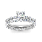 Load image into Gallery viewer, asscher-diamond-floating-marquise-accent-ring-with-eternity-wedding-band-in-white-gold-FDEWB9398ASANGLE5-NL-WG_c0195f13-5add-4115-9eea-576813487cc7.jpg?v=1758801996