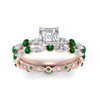 Load image into Gallery viewer, asscher-emerald-floating-marquise-accent-ring-with-eternity-wedding-band-in-rose-gold-FDEWB9398ASGEMGRANGLE5-NL-RG_ed3ba95b-024e-4ef9-9a53-b2d0944fd29a.jpg?v=1758801999