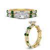 Load image into Gallery viewer, asscher-emerald-floating-marquise-accent-ring-with-eternity-wedding-band-in-yellow-gold-FDEWB9398ASGEMGRANGEL3-NL-YG.jpg?v=1758801942