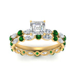 Load image into Gallery viewer, asscher-emerald-floating-marquise-accent-ring-with-eternity-wedding-band-in-yellow-gold-FDEWB9398ASGEMGRANGLE5-NL-YG_a93d8763-65b9-4ecf-b6d5-ce770117c826.jpg?v=1758802034