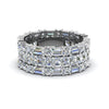 Load image into Gallery viewer, asscher-eternity-band-with-matching-baguette-and-round-in-14K-white-gold-FD8335B-NL-WG.jpg