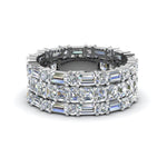 Load image into Gallery viewer, asscher-eternity-band-with-matching-baguette-and-round-in-14K-white-gold-FD8335B-NL-WG.jpg
