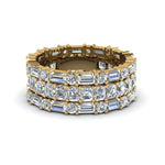 Load image into Gallery viewer, asscher-eternity-band-with-matching-baguette-and-round-in-14K-yellow-gold-FD8335B-NL-YG.jpg
