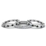 Load image into Gallery viewer, asscher-eternity-band-with-matching-baguette-and-round-with-black-diamond-in-14K-white-gold-FD8335BGBLACK-NL-WG.jpg

