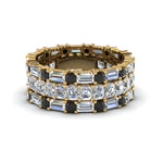 Load image into Gallery viewer, asscher-eternity-band-with-matching-baguette-and-round-with-black-diamond-in-18K-yellow-gold-FD8335BGBLACK-NL-YG.jpg
