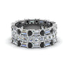 Load image into Gallery viewer, asscher-eternity-band-with-matching-baguette-and-round-with-black-diamond-in-950-platinum-FD8335BGBLACK-NL-WG.jpg