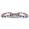 Load image into Gallery viewer, asscher-eternity-band-with-matching-baguette-and-round-with-blue-sapphire-in-18K-rose-gold-FD8335BGSABL-NL-RG.jpg