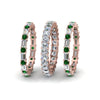 Load image into Gallery viewer, asscher-eternity-band-with-matching-baguette-and-round-with-emerald-in-14K-rose-gold-FD8335BGEMGR-NL-RG.jpg