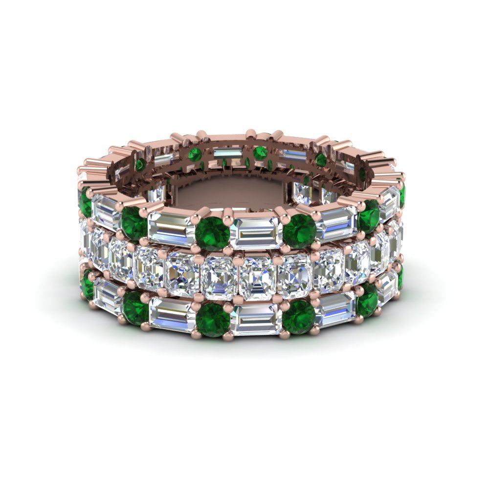 asscher-eternity-band-with-matching-baguette-and-round-with-emerald-in-18K-rose-gold-FD8335BGEMGR-NL-RG.jpg