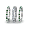 Load image into Gallery viewer, asscher-eternity-band-with-matching-baguette-and-round-with-emerald-in-950-platinum-FD8335BGEMGR-NL-WG.jpg