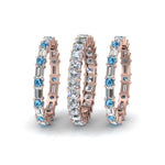 Load image into Gallery viewer, asscher-eternity-band-with-matching-baguette-and-round-with-ice-blue-topaz-in-18K-rose-gold-FD8335BGICBLTO-NL-RG.jpg
