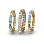 Load image into Gallery viewer, asscher-eternity-band-with-matching-baguette-and-round-with-ice-blue-topaz-in-18K-yellow-gold-FD8335BGICBLTO-NL-YG.jpg
