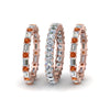 Load image into Gallery viewer, asscher-eternity-band-with-matching-baguette-and-round-with-orange-sapphire-in-18K-rose-gold-FD8335BGSAOR-NL-RG.jpg