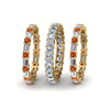 Load image into Gallery viewer, asscher-eternity-band-with-matching-baguette-and-round-with-orange-sapphire-in-18K-yellow-gold-FD8335BGSAOR-NL-YG.jpg