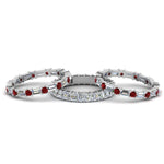 Load image into Gallery viewer, asscher-eternity-band-with-matching-baguette-and-round-with-ruby-in-14K-white-gold-FD8335BGRUDR-NL-WG.jpg
