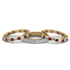 Load image into Gallery viewer, asscher-eternity-band-with-matching-baguette-and-round-with-ruby-in-18K-yellow-gold-FD8335BGRUDR-NL-YG.jpg
