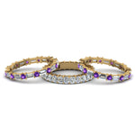 Load image into Gallery viewer, asscher-eternity-band-with-matching-baguette-and-round-with-violac-topaz-in-14K-yellow-gold-FD8335BGVITO-NL-YG.jpg
