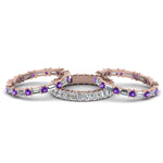 Load image into Gallery viewer, asscher-eternity-band-with-matching-baguette-and-round-with-violac-topaz-in-18K-rose-gold-FD8335BGVITO-NL-RG.jpg
