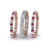 Load image into Gallery viewer, asscher-eternity-band-with-matching-baguette-and-round-with-with-pink-sapphire-in-18K-rose-gold-FD8335BGSADRPI-NL-RG.jpg
