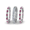 Load image into Gallery viewer, asscher-eternity-band-with-matching-baguette-and-round-with-with-pink-sapphire-in-950-platinum-FD8335BGSADRPI-NL-WG.jpg