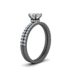 Load image into Gallery viewer, asscher-pave-wrap-wedding-ring-set-in-black-gold-in-FD9168ASANGLE3-NL-BG