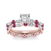 Load image into Gallery viewer, asscher-pink-sapphire-floating-marquise-accent-ring-with-eternity-wedding-band-in-rose-gold-FDEWB9398ASGSADRPIANGLE5-NL-RG.jpg?v=1758801863