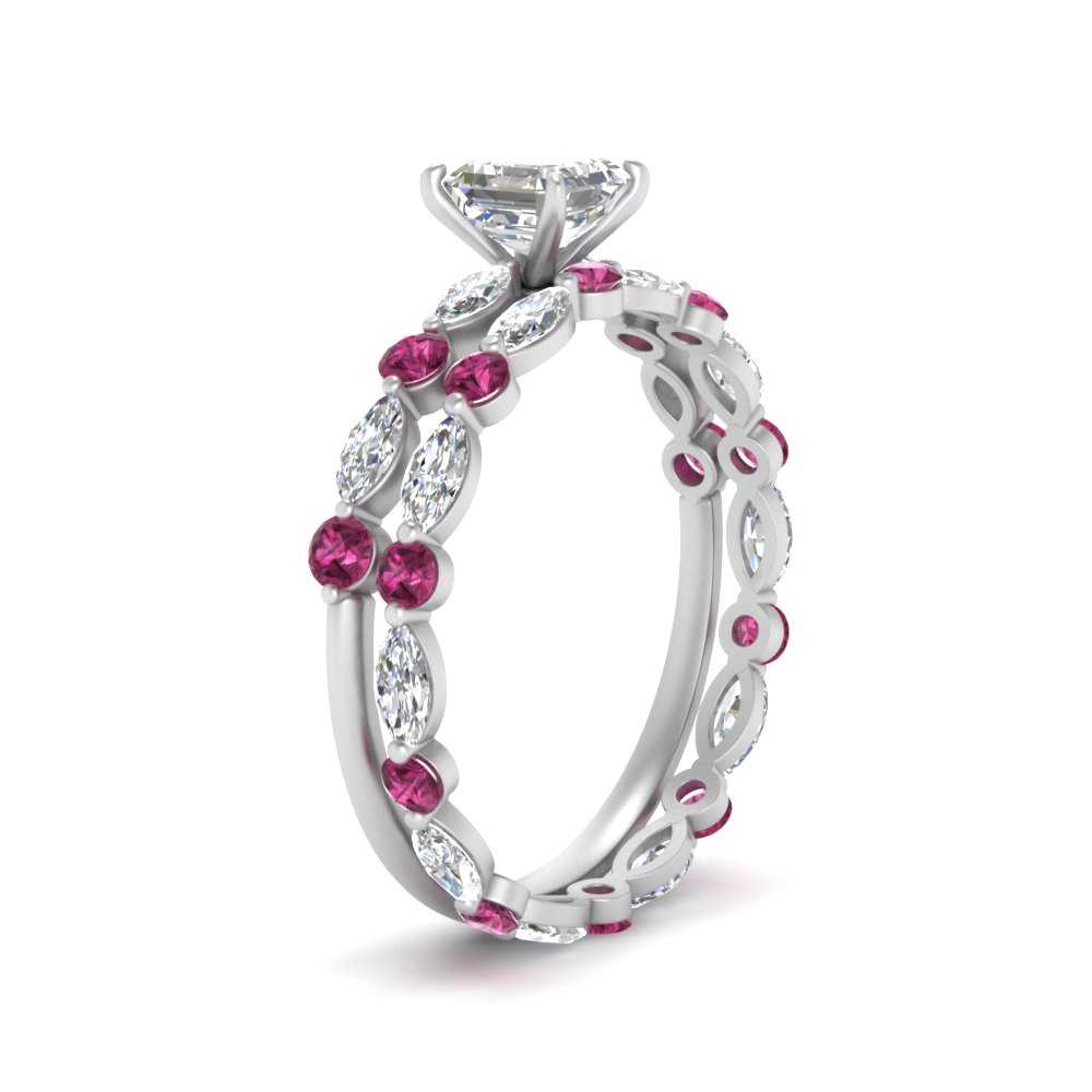 asscher-pink-sapphire-floating-marquise-accent-ring-with-eternity-wedding-band-in-white-gold-FDEWB9398ASGSADRPIANGEL2-NL-WG.jpg?v=1758801942