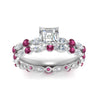 Load image into Gallery viewer, asscher-pink-sapphire-floating-marquise-accent-ring-with-eternity-wedding-band-in-white-gold-FDEWB9398ASGSADRPIANGLE5-NL-WG_2e0a3c06-1490-40a2-9987-8e477c274d04.jpg?v=1758801997