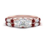 Load image into Gallery viewer, asscher-ruby-floating-marquise-accent-ring-with-eternity-wedding-band-in-rose-gold-FDEWB9398ASGRUDR-NL-RG_de3121b6-35fe-4120-9bbb-035be5c1000c.jpg?v=1758802033