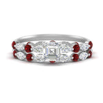 Load image into Gallery viewer, asscher-ruby-floating-marquise-accent-ring-with-eternity-wedding-band-in-white-gold-FDEWB9398ASGRUDR-NL-WG.jpg?v=1758801862
