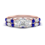 Load image into Gallery viewer, asscher-sapphire-floating-marquise-accent-ring-with-eternity-wedding-band-in-rose-gold-FDEWB9398ASGSABL-NL-RG.jpg?v=1758801940
