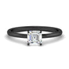 Load image into Gallery viewer, Asscher Solitaire Tulip Engagement Ring
