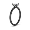 Load image into Gallery viewer, Asscher Solitaire Tulip Engagement Ring