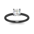 Thumbnail 17 - Asscher Solitaire Tulip Engagement Ring
