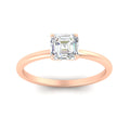 Thumbnail 7 - Asscher Solitaire Tulip Engagement Ring
