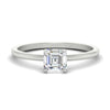 Load image into Gallery viewer, Asscher Solitaire Tulip Engagement Ring