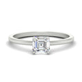 Thumbnail 1 - Asscher Solitaire Tulip Engagement Ring