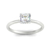 Load image into Gallery viewer, Asscher Solitaire Tulip Engagement Ring