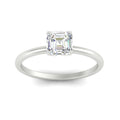 Thumbnail 2 - Asscher Solitaire Tulip Engagement Ring