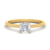 Load image into Gallery viewer, Asscher Solitaire Tulip Engagement Ring