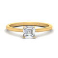 Thumbnail 11 - Asscher Solitaire Tulip Engagement Ring