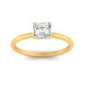 Thumbnail 12 - Asscher Solitaire Tulip Engagement Ring