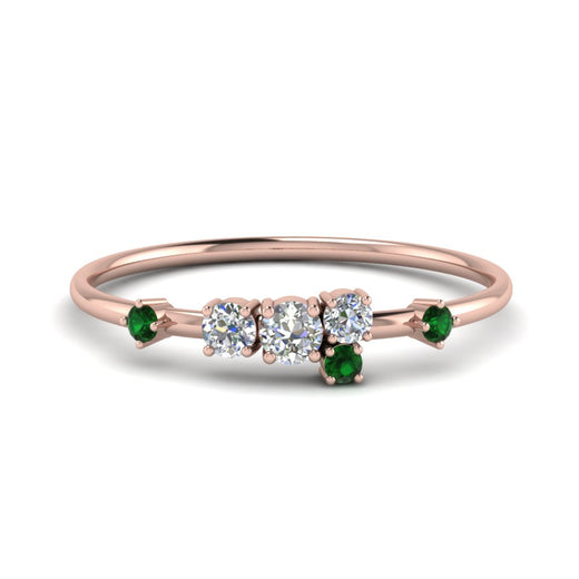 asymmetric-diamond-promise-ring-with-emerald-in-14K-rose-gold-FD8354RORGEMGR-NL-RG