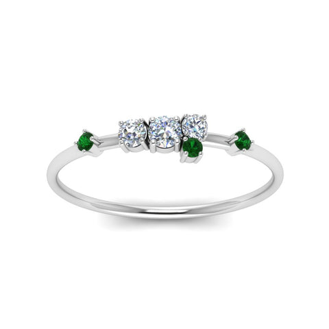 asymmetric-diamond-promise-ring-with-emerald-in-14K-white-gold-FD8354RORGEMGR-NL-WG