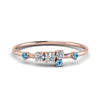 Load image into Gallery viewer, asymmetric-diamond-promise-ring-with-ice-blue-topaz-in-14K-rose-gold-FD8354RORGICBLTO-NL-RG
