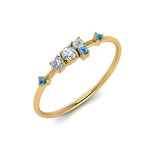 Load image into Gallery viewer, asymmetric-diamond-promise-ring-with-ice-blue-topaz-in-14K-yellow-gold-FD8354RORGICBLTO-NL-YG
