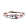 Load image into Gallery viewer, asymmetric-diamond-promise-ring-with-pink-sapphire-in-14K-rose-gold-FD8354RORGSADRPI-NL-RG