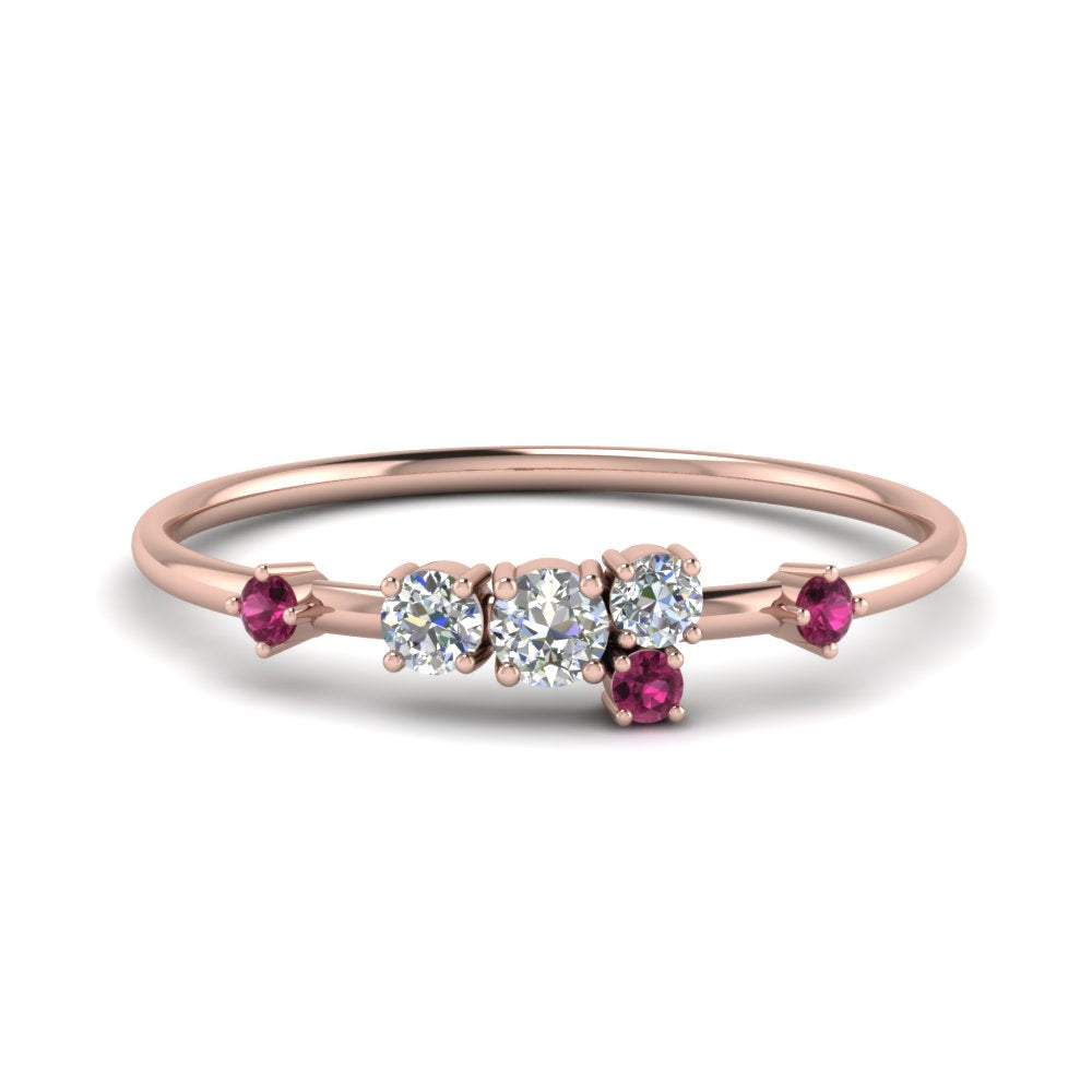 asymmetric-diamond-promise-ring-with-pink-sapphire-in-14K-rose-gold-FD8354RORGSADRPI-NL-RG